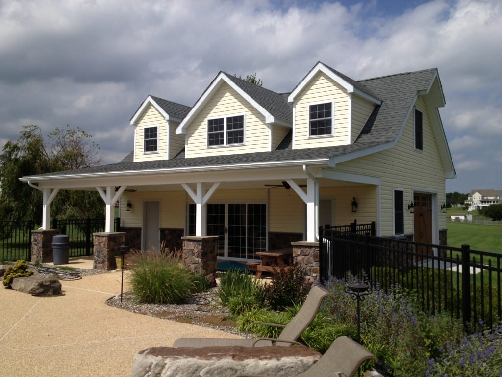 Two Story Pool House 4 Outdoor